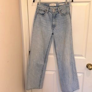 Denim forum Farrah high rise wide leg size 24